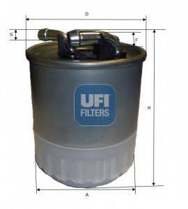 Топливный фильтр UFI 24.107.00