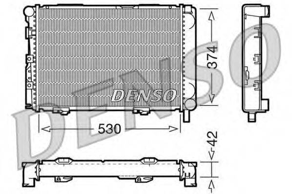 Радиатор охлаждения двигателя DENSO DRM17025