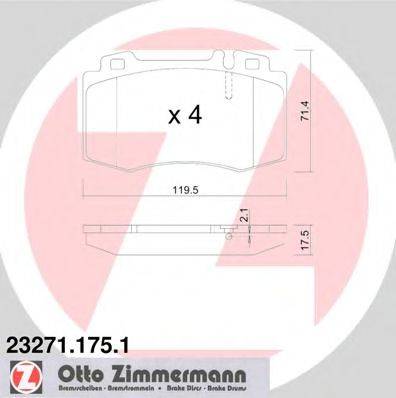 Тормозные колодки ZIMMERMANN 23271.175.1